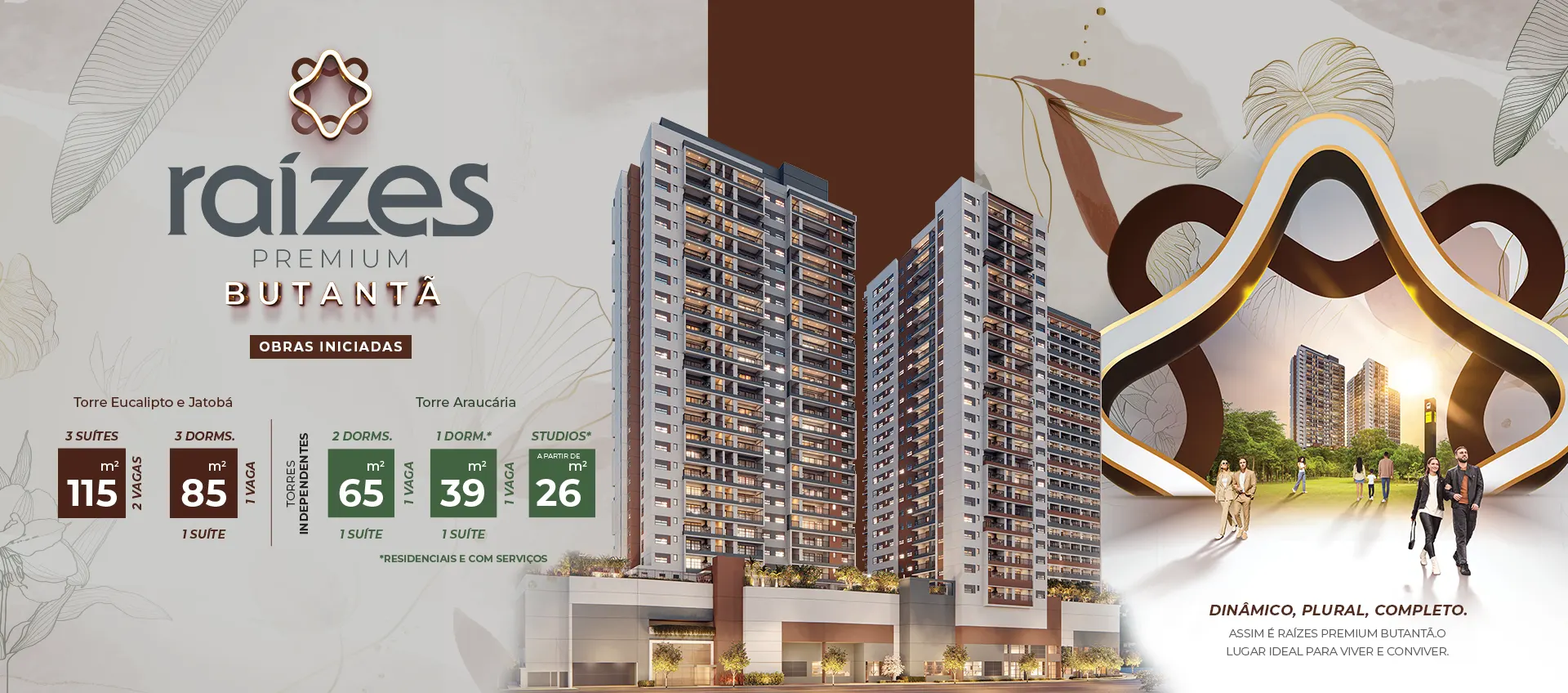 Raízes Premium Butantã Butantã - 39m a 119m² - 1 e 3 dormitorios
#Imóveis
#Butantã
#Localização
#Acessibilidade
#Metrô
#Lazer
#Shopping
#Universidade
#Cultura
#Arquitetura
#Paisagismo
#VidaNoturna
#RenomadosProfissionais
#Família
#QualidadeDeVida
#Conveniência
#Comodidades
#ProjetoResidencial
#SãoPaulo
#VilaMadalena